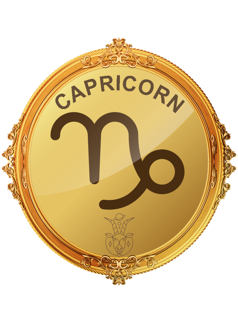 Free Capricorn png, Capricorn gold zodiac sign png, Capricorn gold sign PNG, gold Capricorn PNG transparent images download